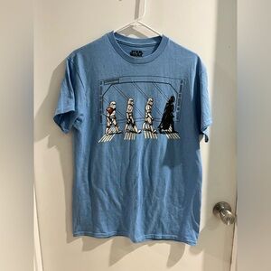 MAD Engine Star Wars Stormtrooper and Darth Vader Graphic Tee, size large